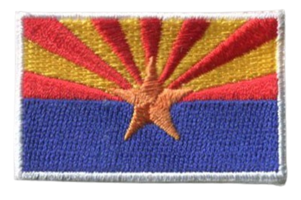 HEDi Patches World Arizona State Mini Flag Patch