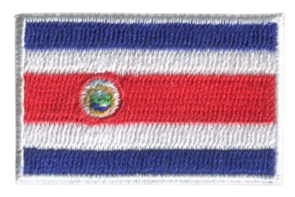 HEDi Patches World Costa Rica Country MINI Flag Patch