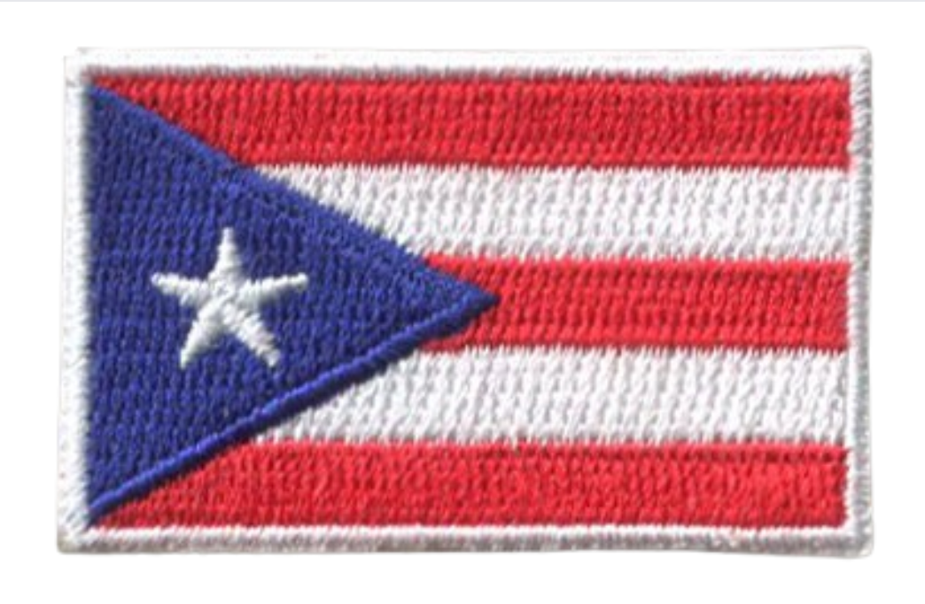 HEDi Patches World Puerto Rico Country MINI Flag Patch