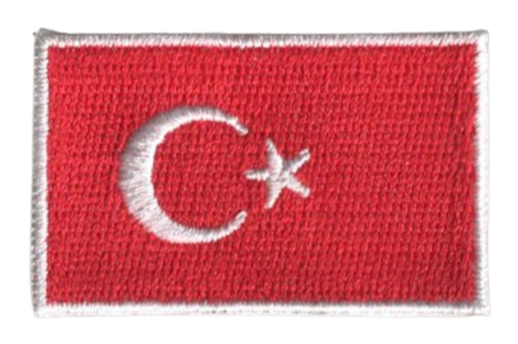 HEDi Patches World Turkey Country MINI Flag Patch