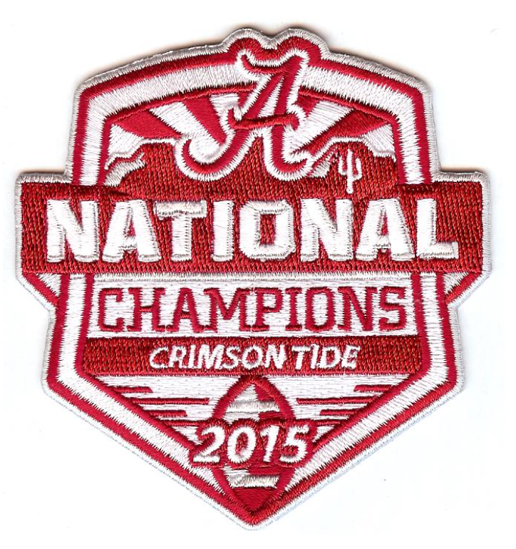 U of Alabama 2015 National Champions Patch