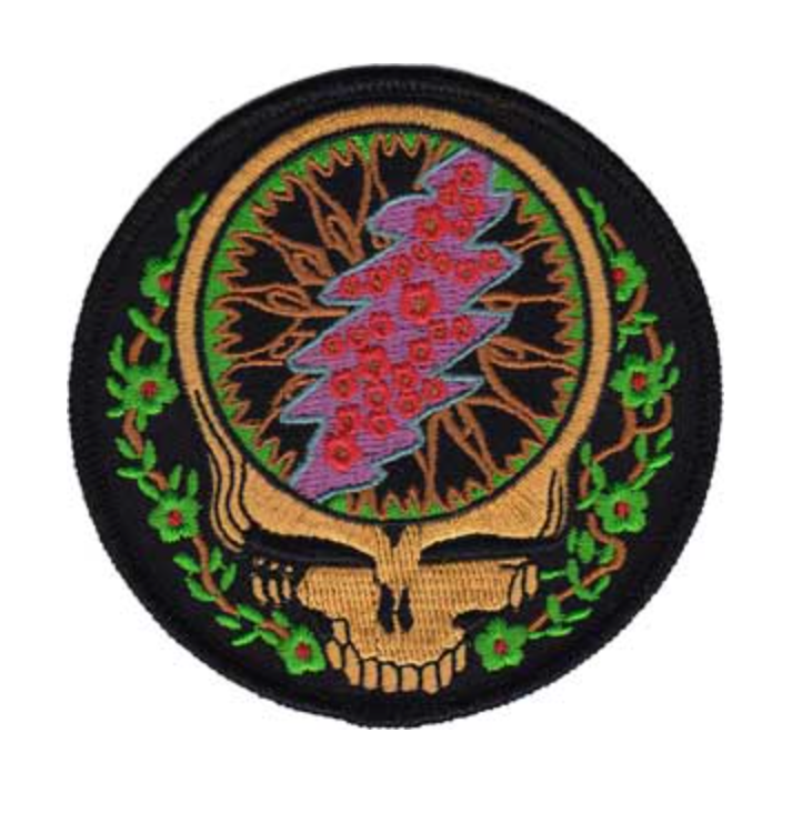 Grateful Dead Steal Your Face w/ Vines 3.5" Round Patch