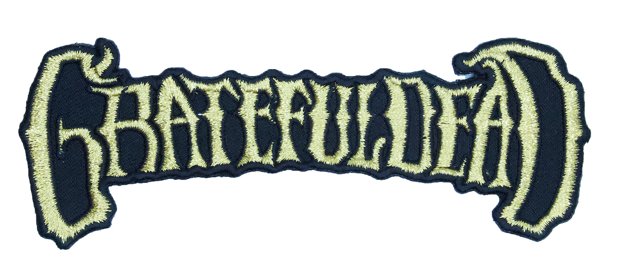 Grateful Dead Gold 50th Anniversary Logo Patch