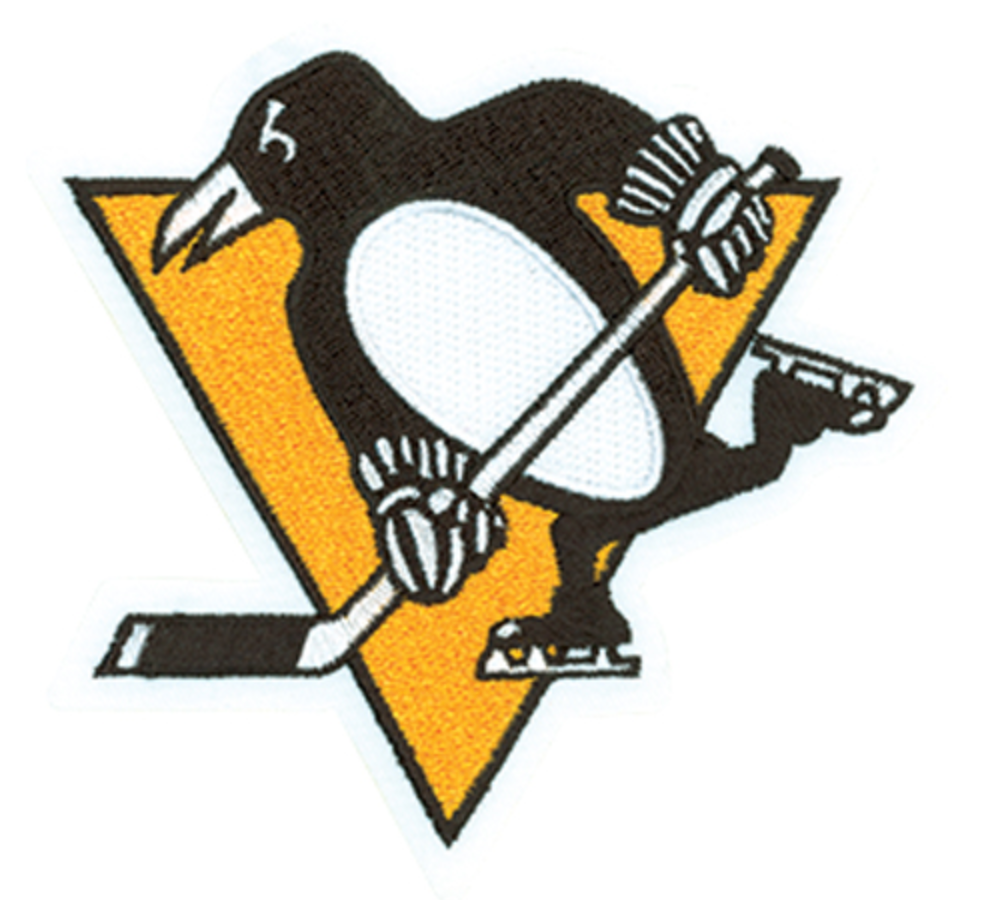 Pittsburgh Penguins Primary Logo Iron On 4.5" x 4.25" Patch