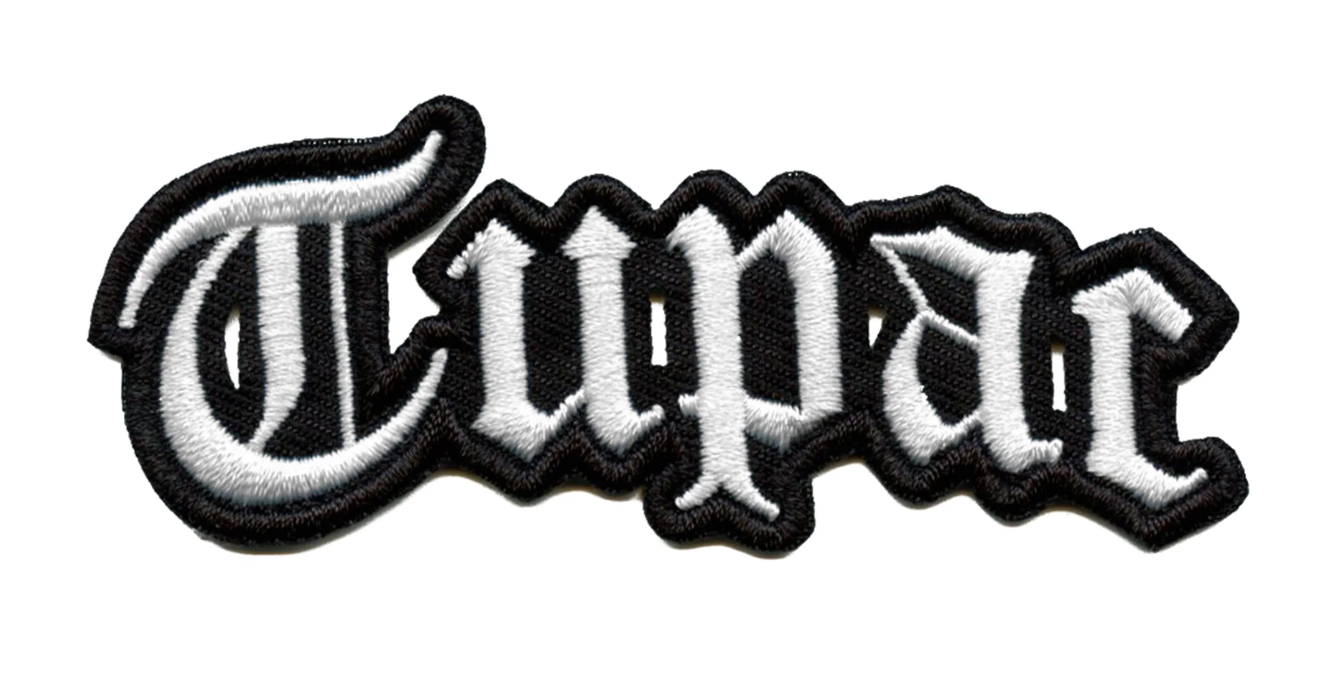 Tupac Old English Logo Patch West Coast Rapper