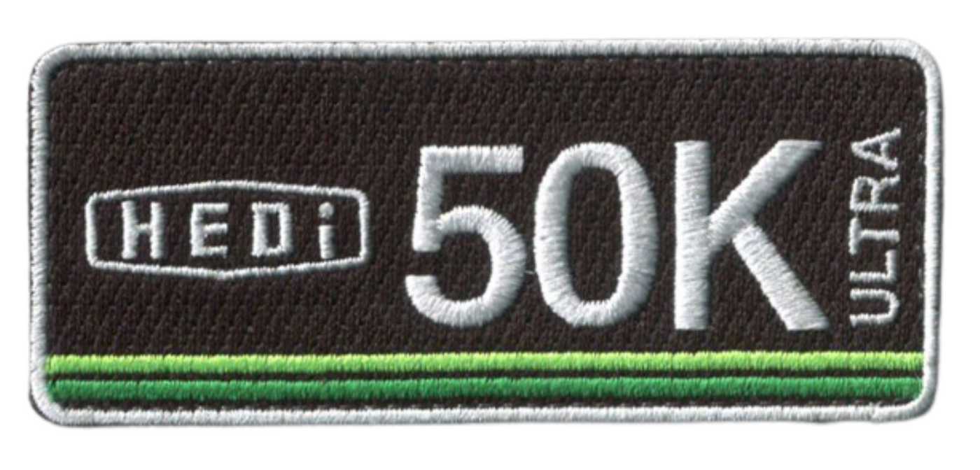 50K Ultra Running Reflective 3.5"W x 1.5"H Patch