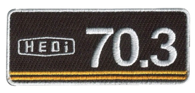 70.3 Running Reflective 3.5"W x 1.5"H Hook Patch