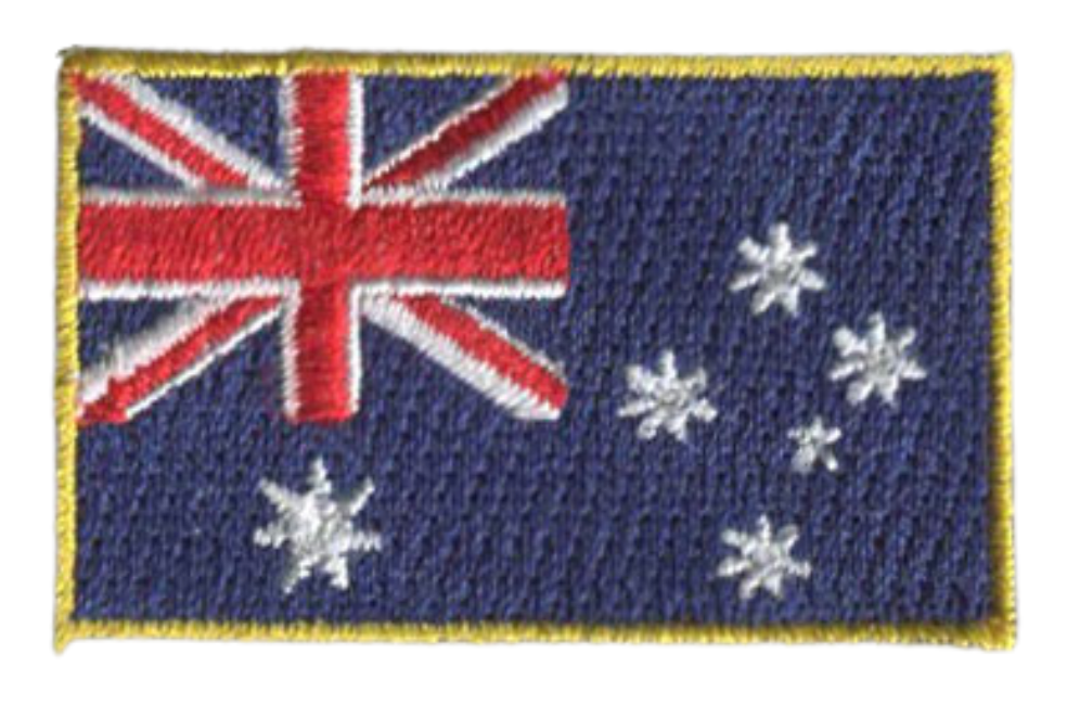 Australia Country MINI Flag 1.8"W x 1.102"H Patch
