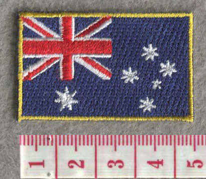 Australia Country MINI Flag 1.8"W x 1.102"H Patch