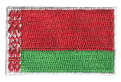 Belarus Country MINI Flag 1.8"W x 1.102"H Patch