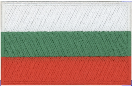Bulgaria Country Flag 3.5" x 2.25" Patch