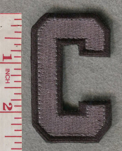 C Captain & Letter "C" Patch 1.625”W x 2.625”H