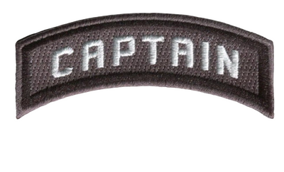 C Captain & Letter "C" Patch 1.625”W x 2.625”H