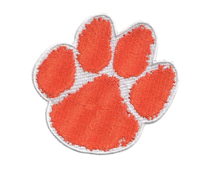 Clemson Paw 3.125”W x 3”H Hook Velcro Patch