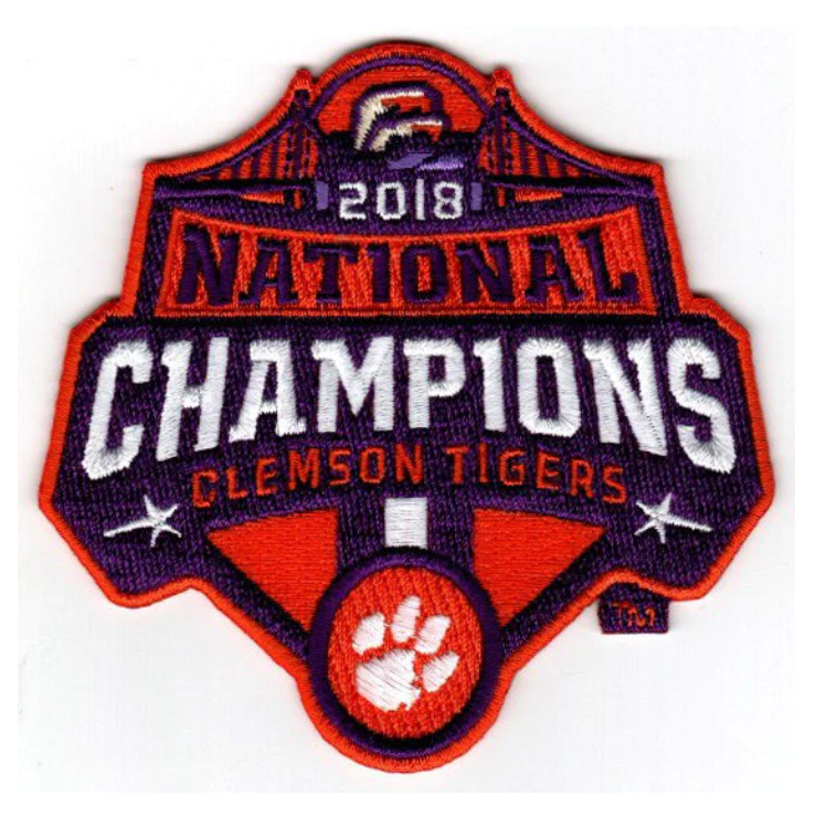 Clemson Tigers 2018 National Champions Patch (Iron-On Patch) Clemson Tigers 2018 National Champions Patch (Iron-On Patch) hedipack.myshopify.com Clemson Tigers 2018 National Champions Patch (Iron-On Patch) hedipack.myshopify.com Clemson Tigers 2018 National Champions Patch (Iron-On Patch) hedipack.myshopify.com The Emblem Source