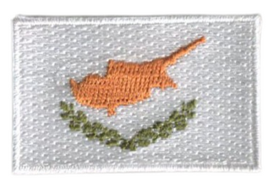 Cyprus Country MINI Flag 1.8"W x 1.102"H Hook Patch