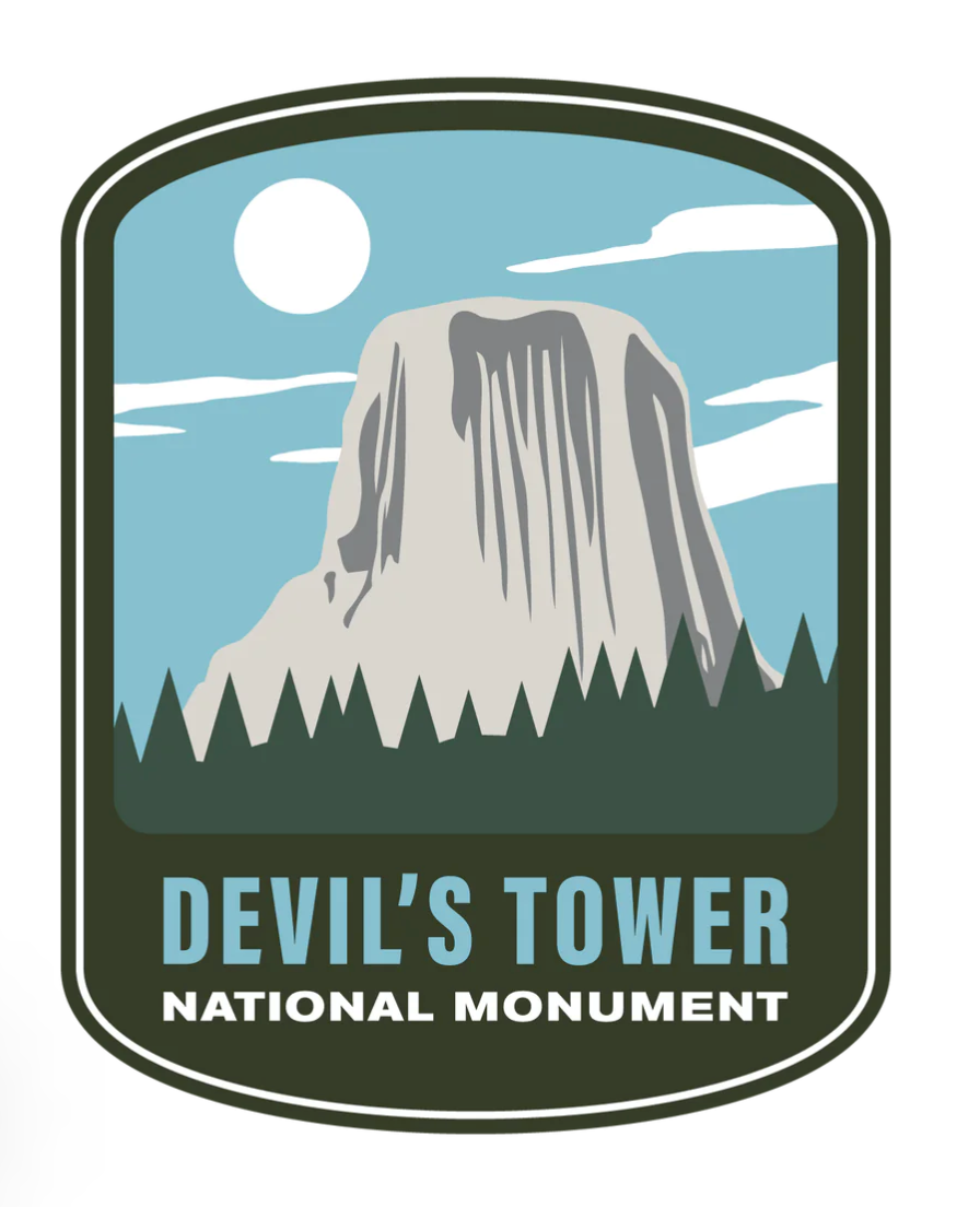 Devil’s Tower National Monument 2.125"W x 2.75"H Patch
