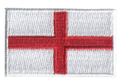 England Country MINI Flag 1.8"W x 1.102"H Hook Patch