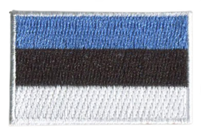Estonia Country MINI Flag 1.8"W x 1.102"H Hook Patch