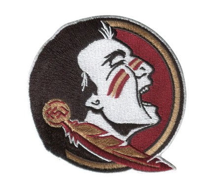 Florida State University Seminole Head Mark 3.625”W x 3.7" H