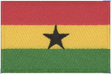 Ghana Country Flag Hook Patch