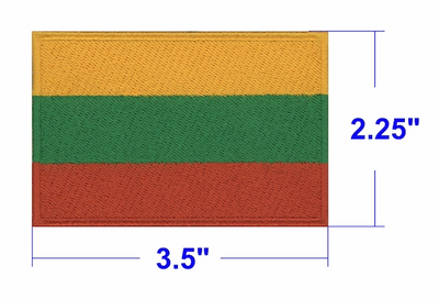 Lithuania Country Flag Hook Patch
