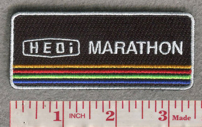 Marathon Running Reflective 3.5"W x 1.5"H Hook Patch