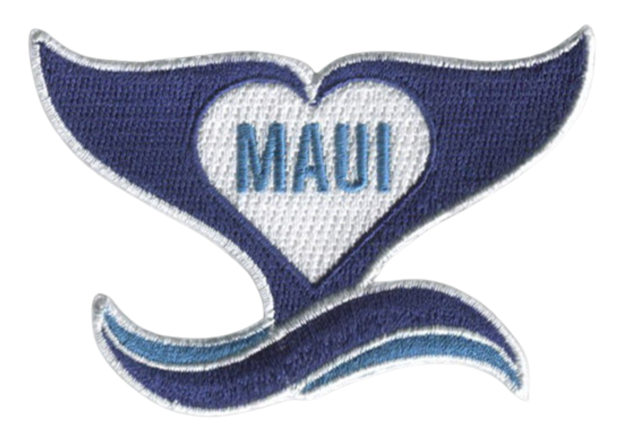 Maui Charity 3”W x 2”H - Hook Patch