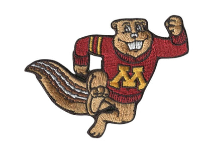 Minnesota Mascot 3.625”W x 2.625”H Hook Velcro Patch