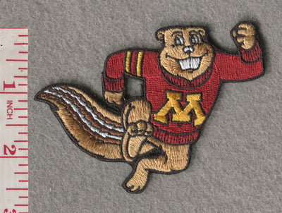 Minnesota Mascot 3.625”W x 2.625”H Hook Velcro Patch