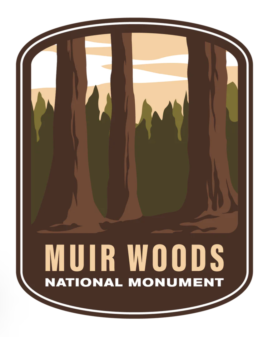 Muir Woods National Monument 2.125"W x 2.75"H Patch