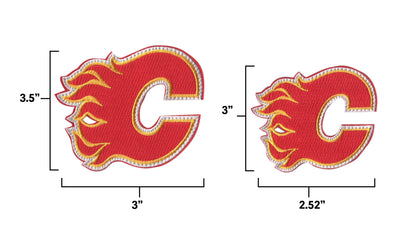 Official Licensed Calgary Flames NHL Team Hook Patch