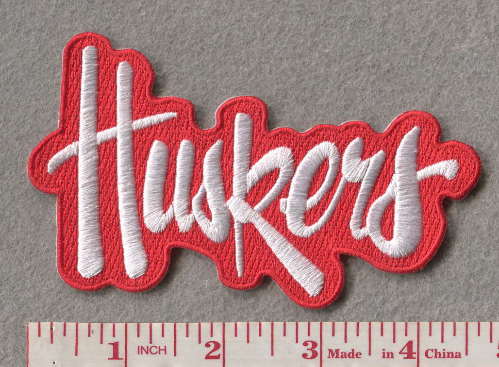 Nebraska Huskers 2.875”H x 4.75”W Hook Velcro Patch