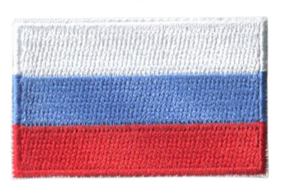 Russia Country MINI Flag 1.8"W x 1.102"H Patch