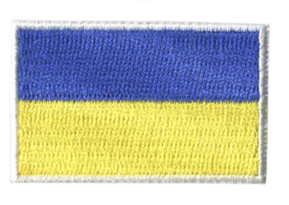 Ukraine Country MINI Flag 1.8"W x 1.102"H Patch