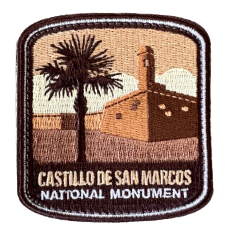 Castillo De San Marcos National Monument 2.625"W x 2.875"H Patch