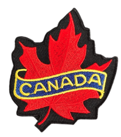 Canada Red Maple Leaf Flag Hook Patch
