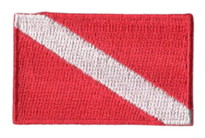 Scuba MINI Flag 1.8"W x 1.102"H Patch