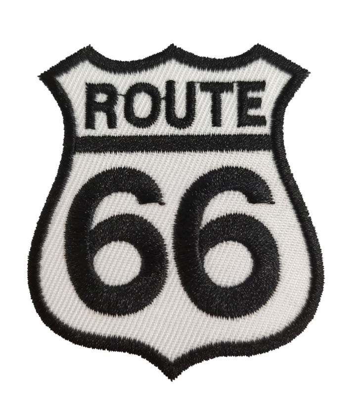 Route 66 2.125"W x 2.5"H Hook Patch