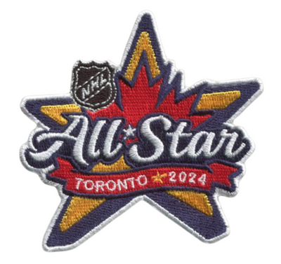 Official Licensed 2024 NHL All Star 3"W x 3"H Hook Patch