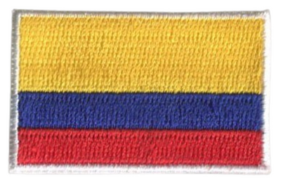 Colombia Country MINI Flag 1.8"W x 1.102"H Patch