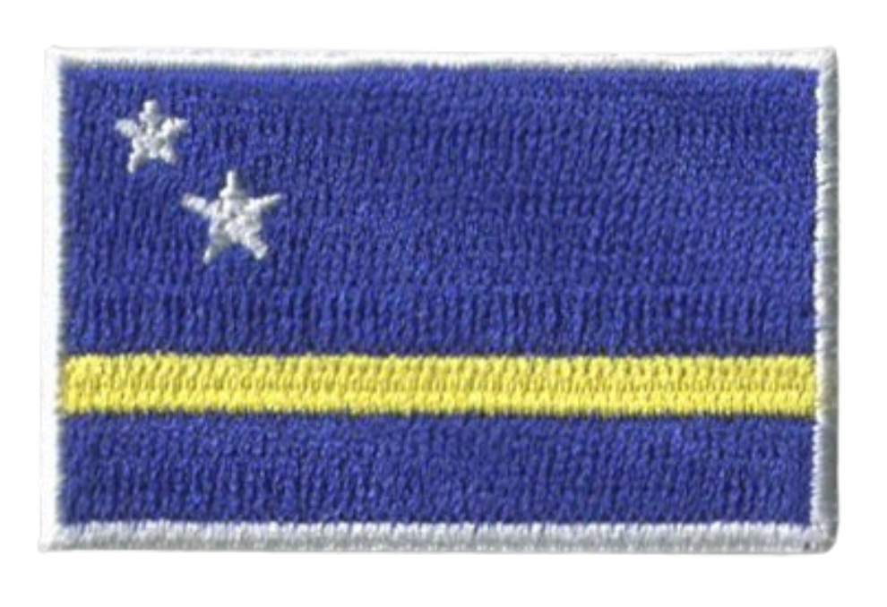 Curaçao Country MINI Flag 1.8"W x 1.102"H Patch