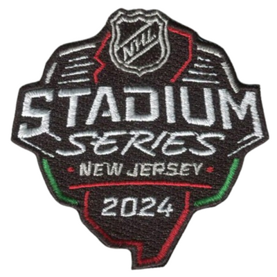 Official Licensed NHL 2024 Stadium Series New Jersey 2.75”W x 2.75”H Hook Patch