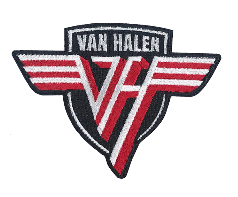 Van Halen Shield Logo 4"W x 3.5"H - Hook Patch