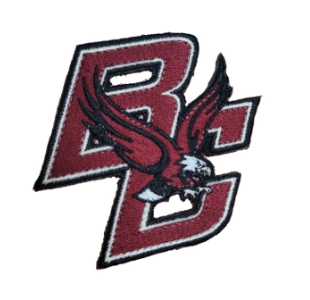 Boston College BC 3.25”W x 3”H Hook Velcro Patch