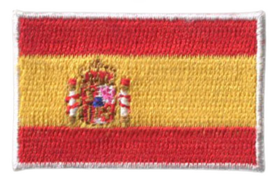 Spain Country MINI Flag 1.8"W x 1.102"H Patch