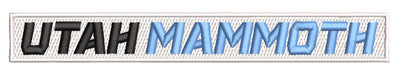 UTAH MAMMOTH Name Tape 1" Tall, 7. 75" Wide (Not an Iron-on Patch)