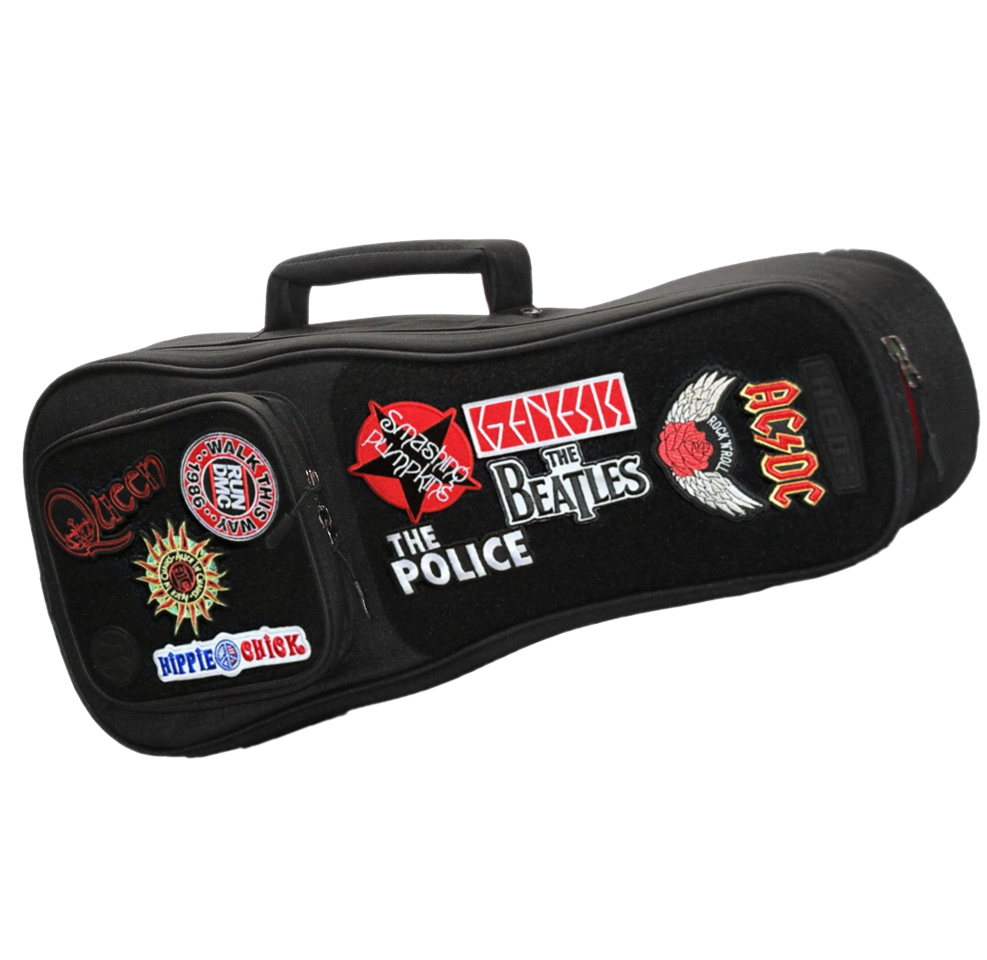HEDi-PACK UKULELE TROUBADOUR - Full Top Hook & Loop (Loop) Panel (Black)