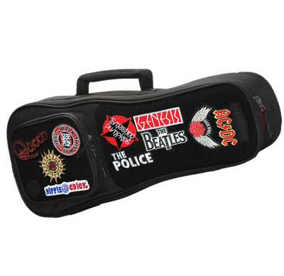 HEDi-PACK UKULELE TROUBADOUR - Full Top Hook & Loop (Loop) Panel (Black)