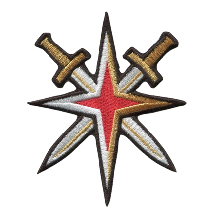 Vegas Golden Knights Secondary Logo 3. 5”W x 4. 25”H (Not an Iron-on Patch)